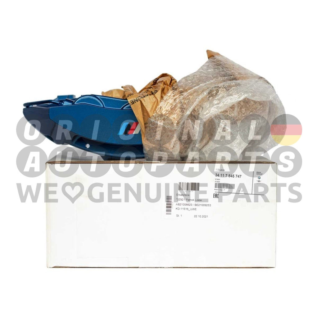 Genuine BMW M Brake Caliper front left blue M5 F10 M6 F12 F13 34117845747